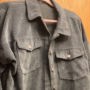Blue gray Corduroy Jacket